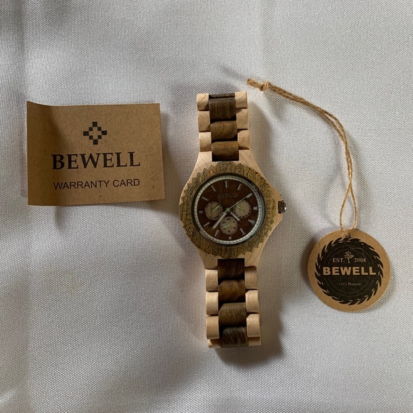 NIB! Bewell Wooden Eco Watch! - Picture 5 of 11